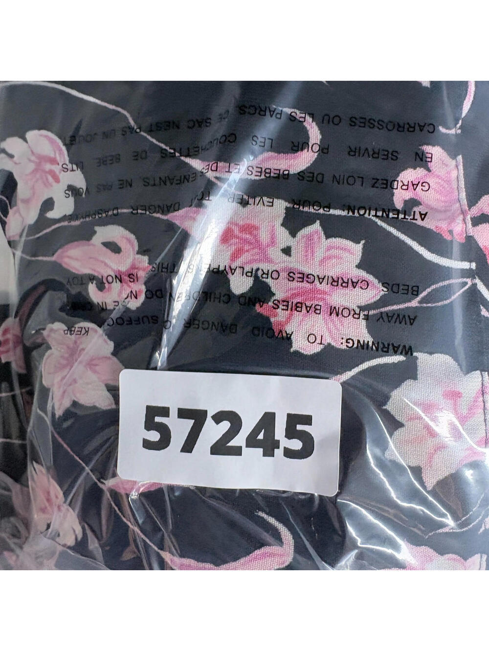 Sag Harbor Skirt Women 16 Black Floral A-Line Midi Mid Rise Zipper Casual - Picture 6 of 6